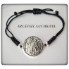 pulsera arcangel san miguel plata