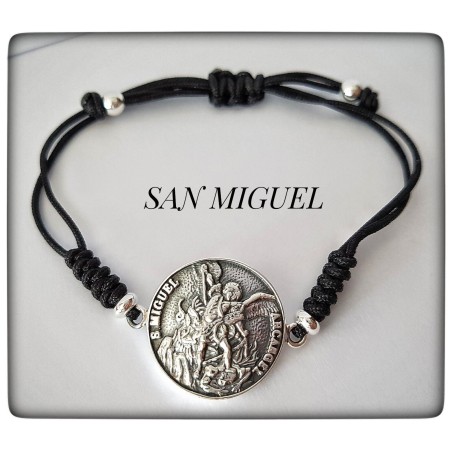 pulsera arcangel san miguel plata