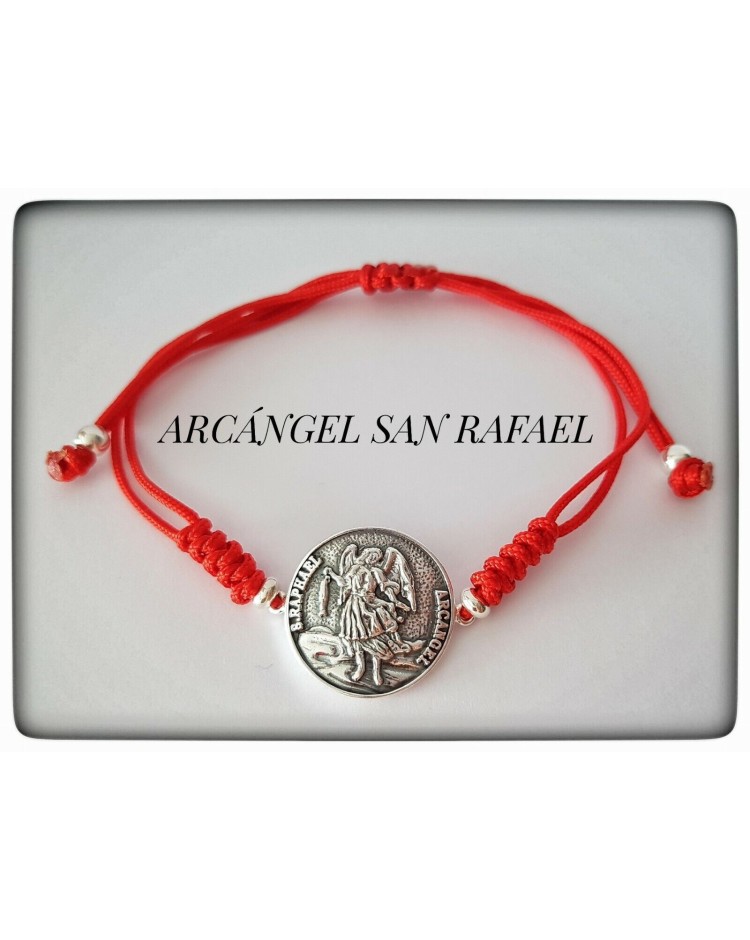 pulsera arcangel san rafael plata