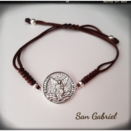 pulsera arcangel san gabriel plata