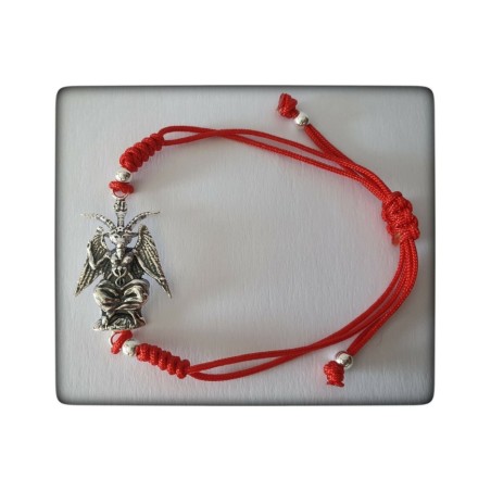 baphomet macho cabrio plata de ley pulsera