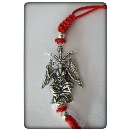 baphomet macho cabrio plata de ley pulsera