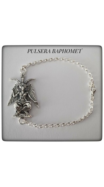 baphomet plata de ley cadena colgante macho cabrio