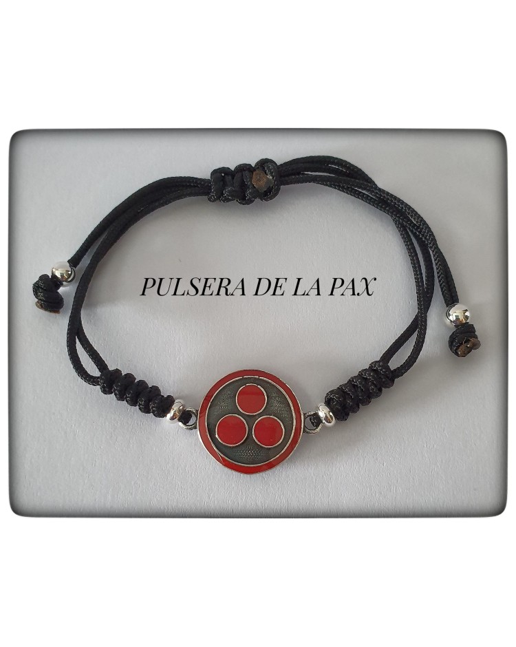 pax cosmica paz pulsera plata de ley