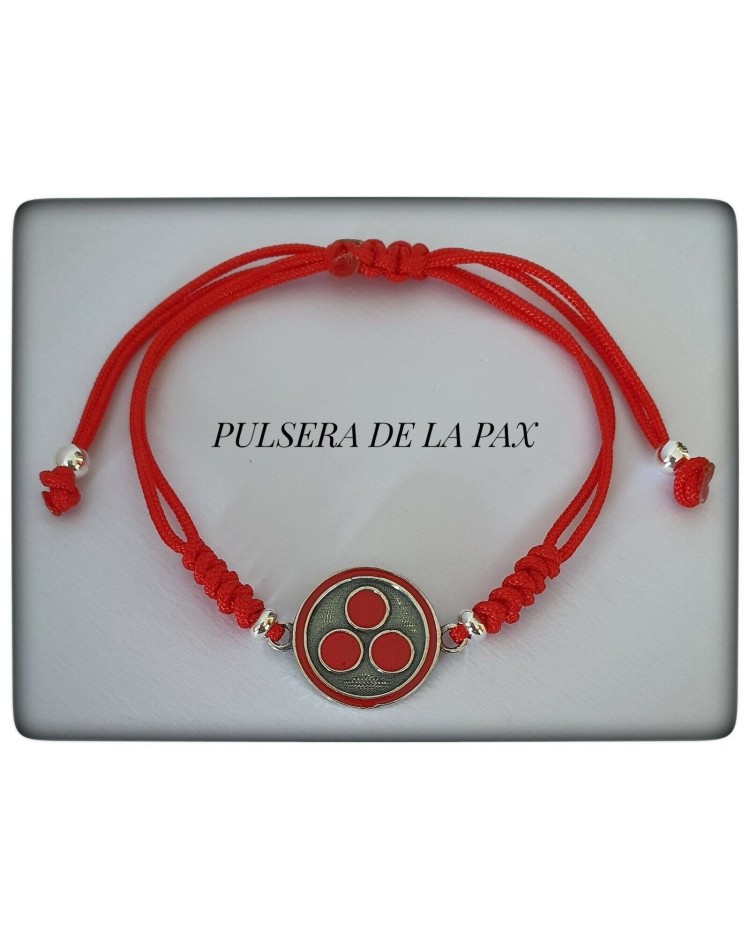 pax cosmica paz pulsera plata de ley