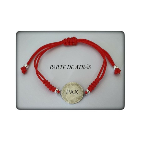 pax cosmica paz pulsera plata de ley