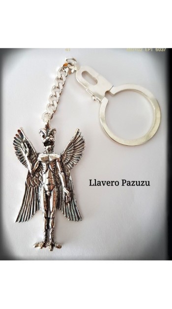 dios sumerio pazuzu mesopotamia demonio plata de ley colgante