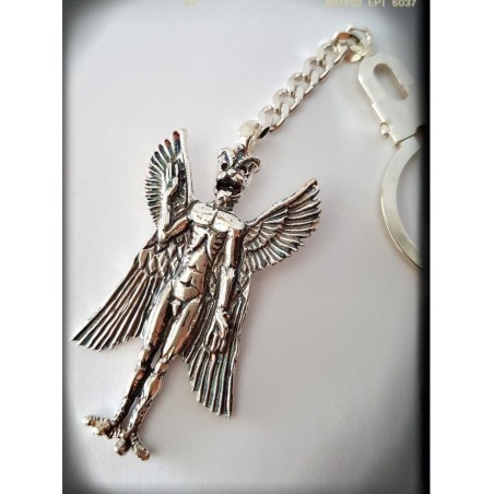 dios sumerio pazuzu mesopotamia demonio plata de ley colgante