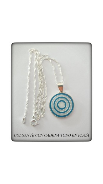 urantia colgante símbolo urantia plata de ley pulsera colgante cadena