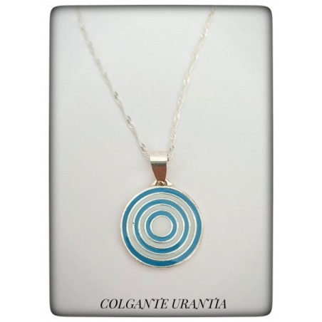 urantia colgante símbolo urantia plata de ley pulsera colgante cadena