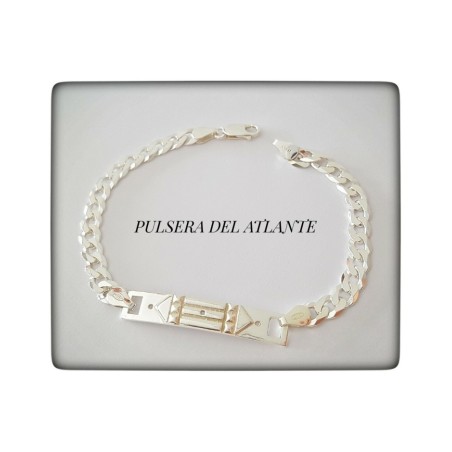 pulsera atlante plata de ley egipto pulsera cuero cadena esclava