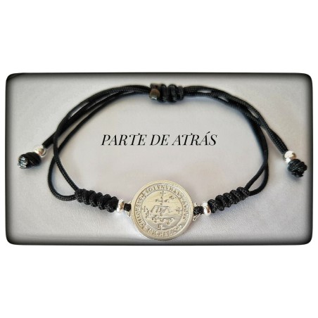 arcangel san miguel pulsera hilo medallon