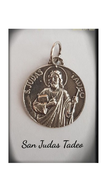 san judas tadeo medalla plata de ley oro