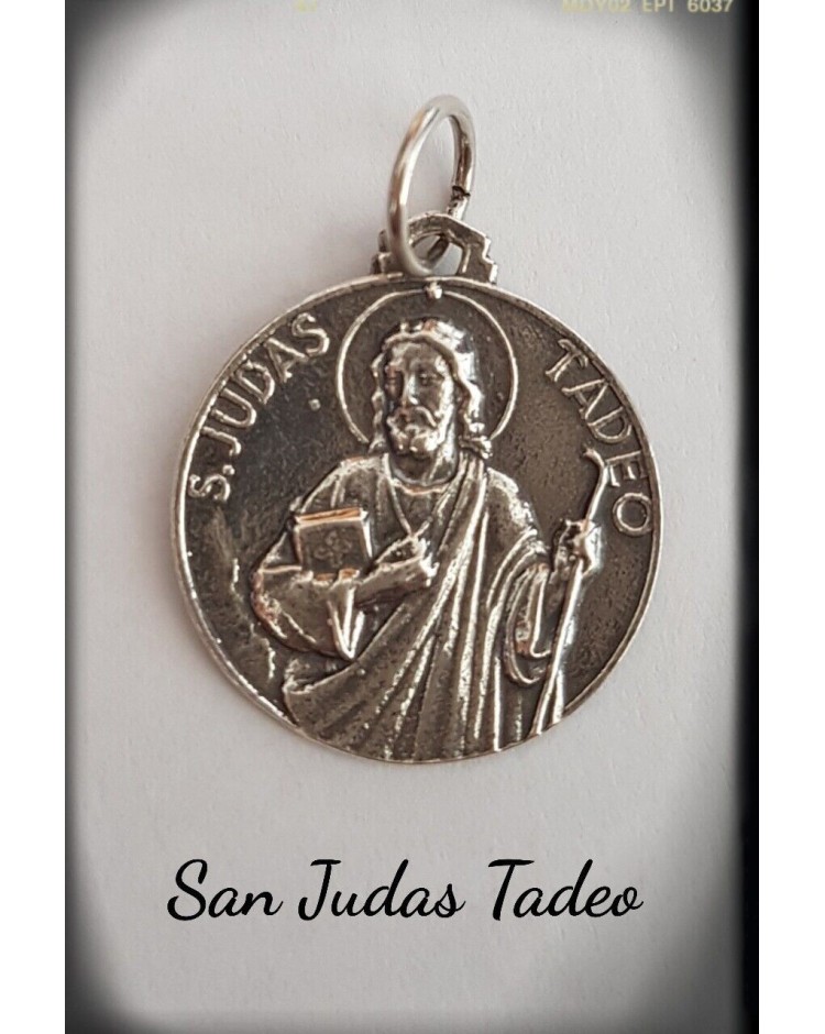 san judas tadeo medalla plata de ley oro