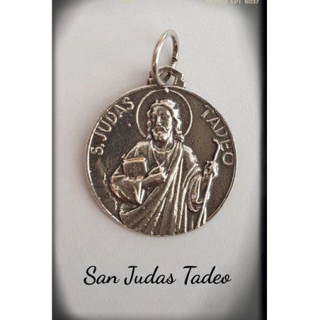 san judas tadeo medalla plata de ley oro