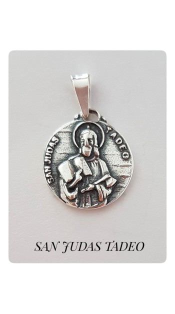 san judas tadeo medalla plata de ley oro