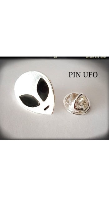 alien ufo extraterrestre plata de ley colgante