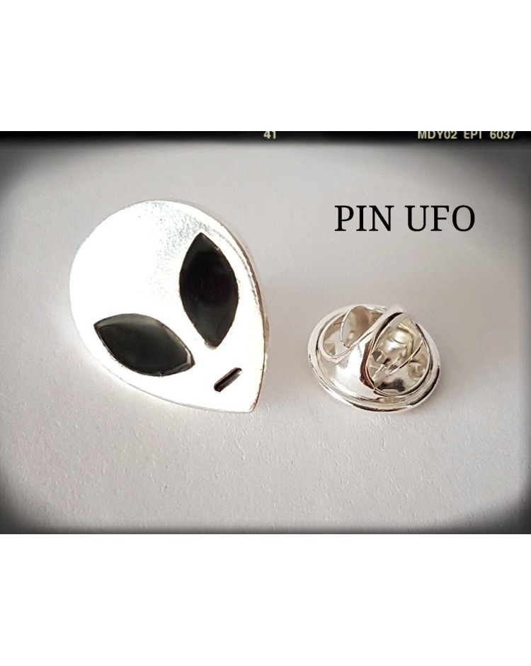 alien ufo extraterrestre plata de ley colgante