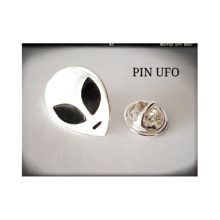 alien ufo extraterrestre plata de ley colgante