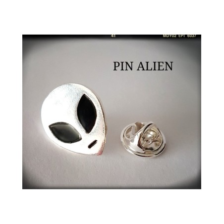 alien ufo extraterrestre plata de ley colgante