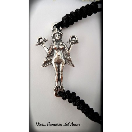 Diosa Sumeria Innana , ishtar ,lilith , Anunnaki pulsera plata de ley