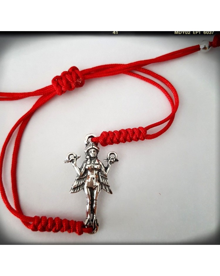 Diosa Sumeria Innana , ishtar ,lilith , Anunnaki pulsera plata de ley