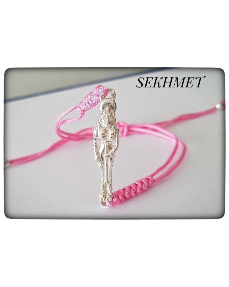 Pulsera Diosa Egipcia ,Sekhmet silver plata pulsera