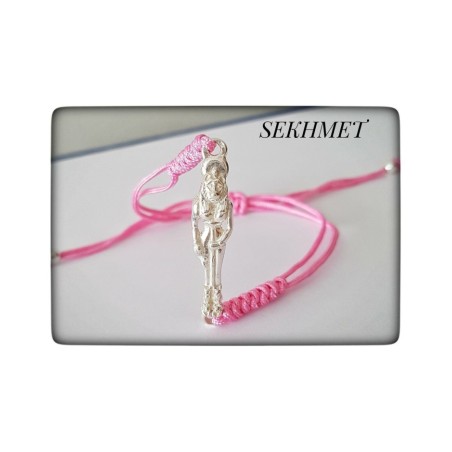 Pulsera Diosa Egipcia ,Sekhmet silver plata pulsera