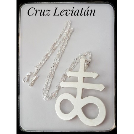 CRUZ SATÁNICA LEVIATÁN CRUZ LEVIATHAN PLATA SATANIC