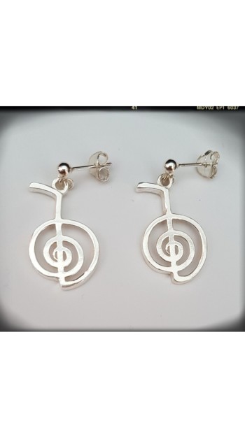 CHO KU REI PENDIENTES REIKI SILVER PLATA DE LEY CHO KU REI