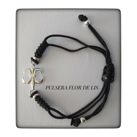 pulsera flor de lis plata colgante chakras