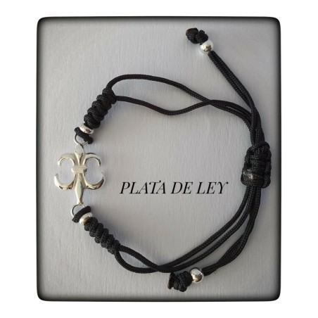 pulsera flor de lis plata colgante chakras