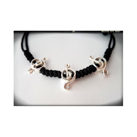 clave musical sol letra musical plata de ley pulsera