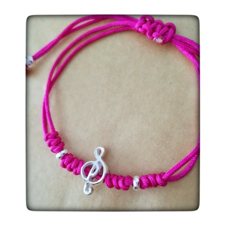 clave musical sol letra musical plata de ley pulsera