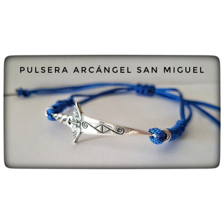 pulsera arcangel san miguel plata de ley