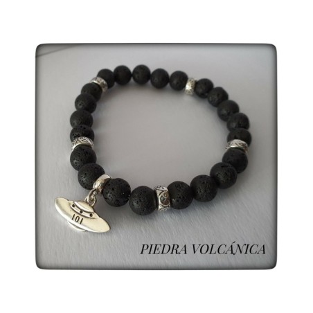 ovni ufo colgante plata de ley cadena extraterrestre pulsera