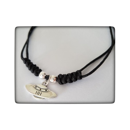 ovni ufo colgante plata de ley cadena extraterrestre pulsera