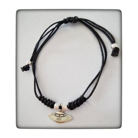 ovni ufo colgante plata de ley cadena extraterrestre pulsera