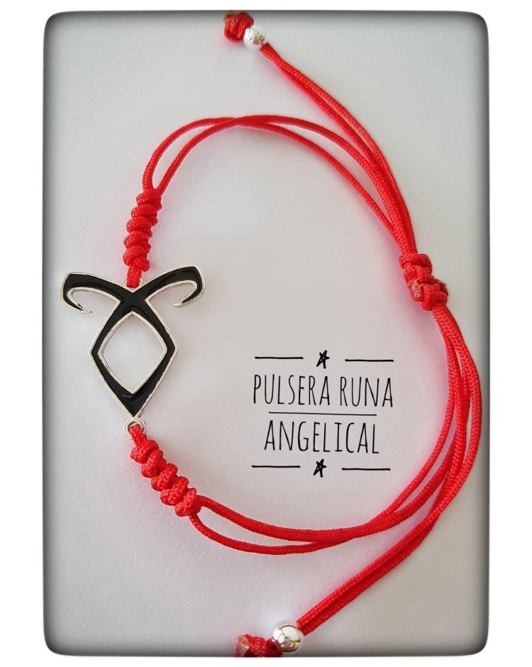 Pulsera runa angelical plata de ley runas de la suerte