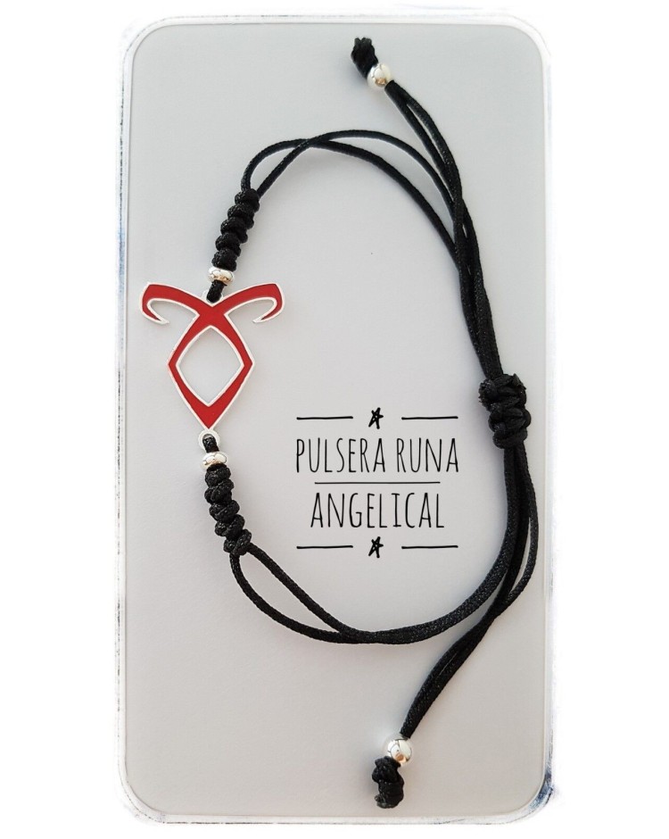 Pulsera runa angelical plata de ley runas de la suerte