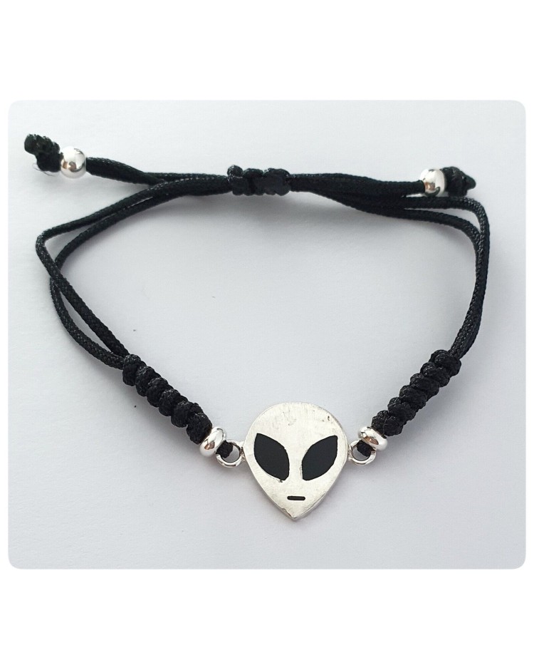 pulsera plata de ley alien extraterrestre ufo