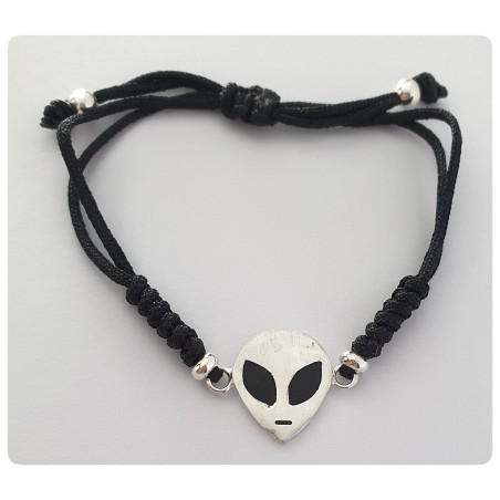 pulsera plata de ley alien extraterrestre ufo