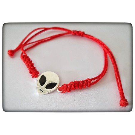 pulsera plata de ley alien extraterrestre ufo