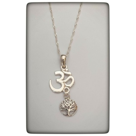 om hindu india om plata de ley arbol de la vida