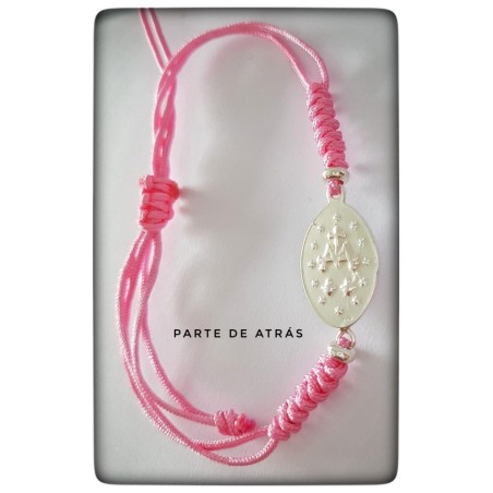 virgen de la milagrosa plata de ley pulsera colgante medalla