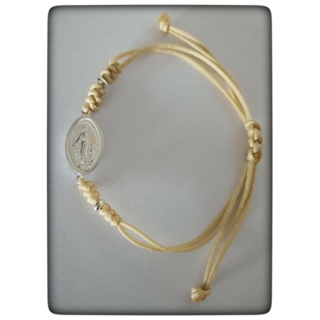 virgen de la milagrosa plata de ley pulsera colgante medalla