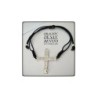 cruz san benito plata de ley pulsera colgante