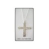 cruz san benito plata de ley colgante cadena pulsera oracion conjuro