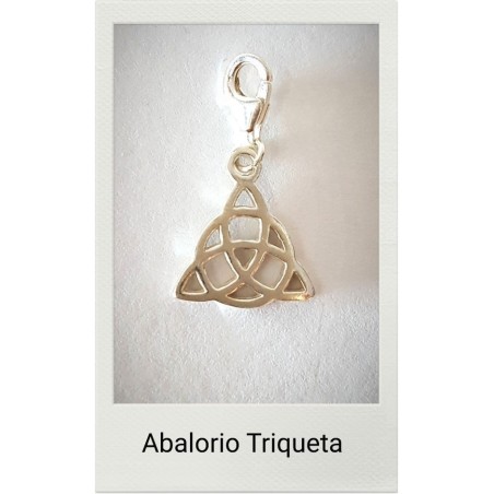 triqueta celta plata de ley abalorio pulsera colgante embrujadas