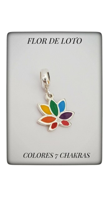 flor de loto abalorio para pulsera